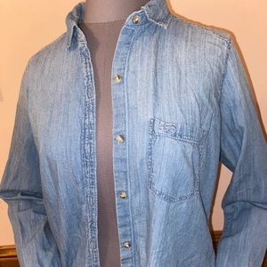 Women’s denim button up shirt